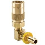 Moldmate Coupler with 90 Push-Lok Hose Barb, Unvalved